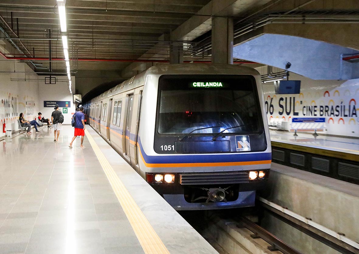Novas estações devem ampliar uso do Metrô-DF para 180 mil passageiros por dia