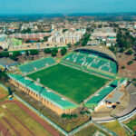 Vista aérea do Estádio Bezerrão e de parte da região central do Gama